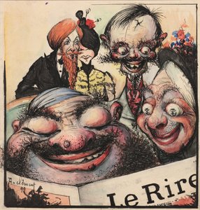 Copertina per la rivista Le Rire da Clément Rochel
