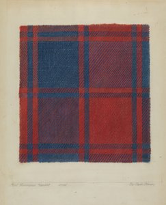 Coperta a quadri fatta in casa da Clyde L. Cheney