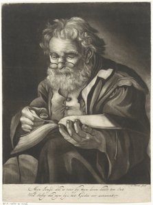Vecchio uomo che legge