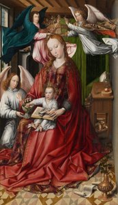 Vergine e Bambino incoronati dagli angeli da Colijn de Coter