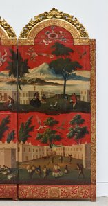Biombo con vedute di Città del Messico da Colonial Spanish