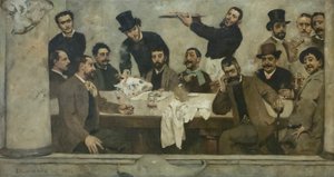 Il gruppo del leone da Columbano Bordalo Pinheiro