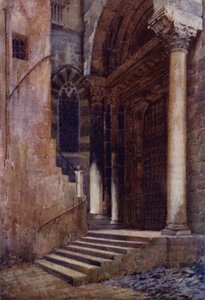 La porta laterale della Cattedrale di San Lorenzo, Genova