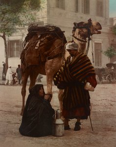 Un beduino e sua moglie al mercato da Company Photoglob