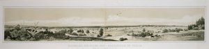Panorama della città di Neu-Braunfels in Texas ripreso dal lato sud-ovest nell