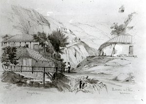 Casa di Berger, Valparaiso, 1834 da Conrad Martens