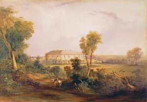 Camden Park House, casa di John MacArthur (1767-1834), 1843 da Conrad Martens