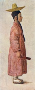 Un ragazzo coreano sposo con il suo cappello caratteristico da Constance J.D. Coulson