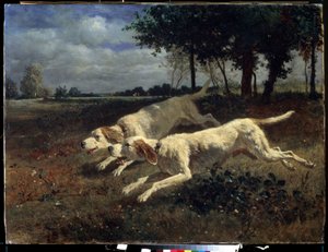 Cani in corsa da Constant Emile Troyon