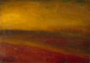 Paesaggio al tramonto