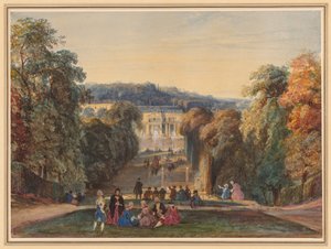 Nel parco di Saint Cloud da Constant Troyon