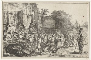 Festa di paese con due ciarlatani