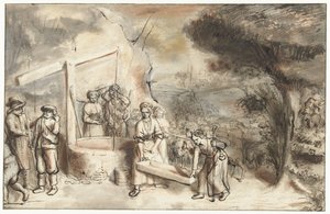 Mosè e le figlie di Reuel al pozzo