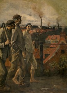 Ritorno dalla miniera da Constantin Emile Meunier