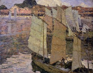 Barche (olio su tela)