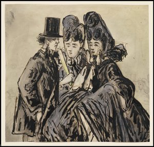 Un Gentiluomo e Due Signore, 1860s