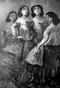 Quattro ragazze, XIX secolo, 1930