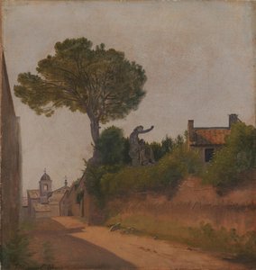 Una Strada a Roma. Vicolo Sterrato da Constantin Hansen