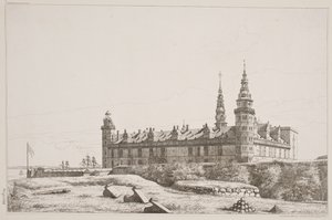 Danese: Kronborg vista dal lato nord-ovest da Constantin Hansen