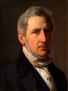 Danese: Portræt af godsejer Alfred Hage (1803-1872) Ritratto del signorotto Alfred Hage (1803-1872) da Constantin Hansen