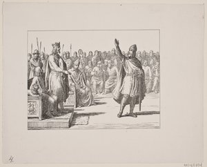 Illustrazione per Svend Grundtvig, "Marsk Stig: Ballata popolare danese del XIII secolo", 1861