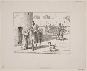 Illustrazione per Svend Grundtvig, "Marsk Stig: Dansk Folkevise Fra 13de Aarhundrede", 1861 da Constantin Hansen