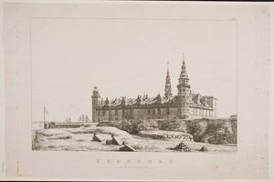 Kronborg visto dal lato nord-ovest da Constantin Hansen