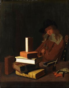 Lo studente addormentato da Constantin Verhout or Voorhout