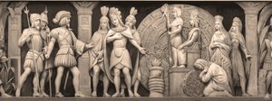 Cortez e Montezuma al Tempio Messicano Il fregio nella Rotonda del Campidoglio degli Stati Uniti, 186 da Constantino Brumidi