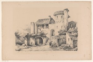 Rovina abitata (serie: Il paesaggio) da Constantinus Cornelis Huysmans
