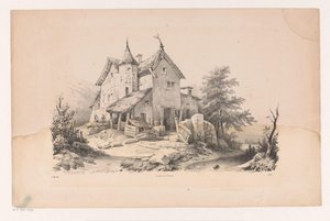 Vecchia casa nel paesaggio (Il Paesaggio)