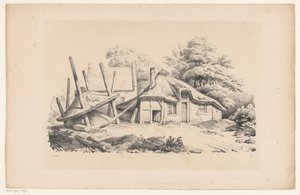 Fattoria in rovina da Constantinus Cornelis Huysmans
