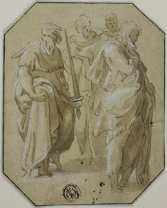 San Paolo e altre tre figure in piedi da Conte Antonio Maria Zanetti the Elder