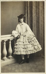 Ritratto della principessa Dagmar di Danimarca da Copenhagen Photo studio E. Lange