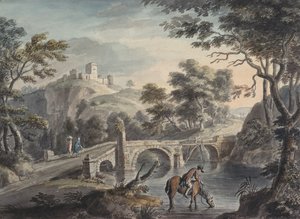 Paesaggio con ponte da Copplestone Warre Bamfylde