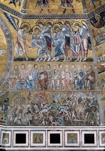 Il Giudizio Universale. In basso Satana divora le anime dei dannati (dettaglio) da Coppo di Marcovaldo