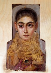 Arte copta: giovane donna chiamata Fayoum (circa 160 d.C.)