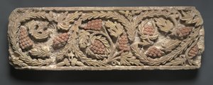 Fregio con fogliame e uva, 300-400 da Coptic Coptic
