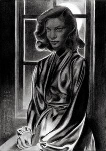 Donna in stile noir classico