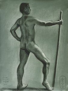 Studio di figura maschile in stile classico da Corné Akkers