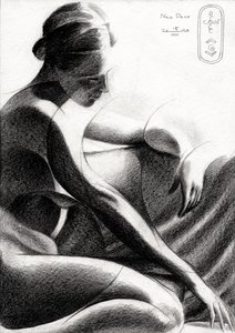 Figura femminile contemplativa da Corné Akkers