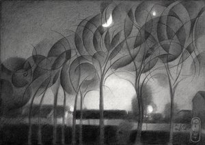 La notte della luna crescente da Corné Akkers