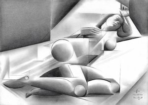 Figura femminile cubista