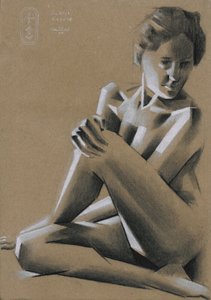 Figura seduta drammatica