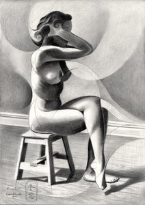 Elegante schizzo di una figura da Corné Akkers