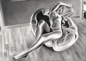 Elegante figura nuda da Corné Akkers