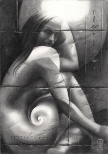Sguardo enigmatico a spirale da Corné Akkers