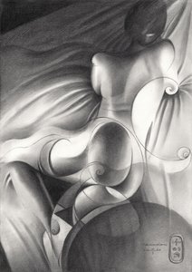 Figura femminile eterea da Corné Akkers