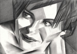 Ritratto geometrico da Corné Akkers