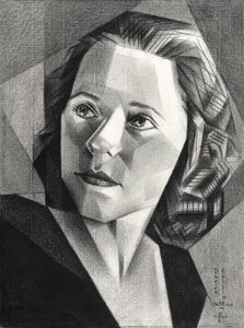 Ritratto geometrico di una donna